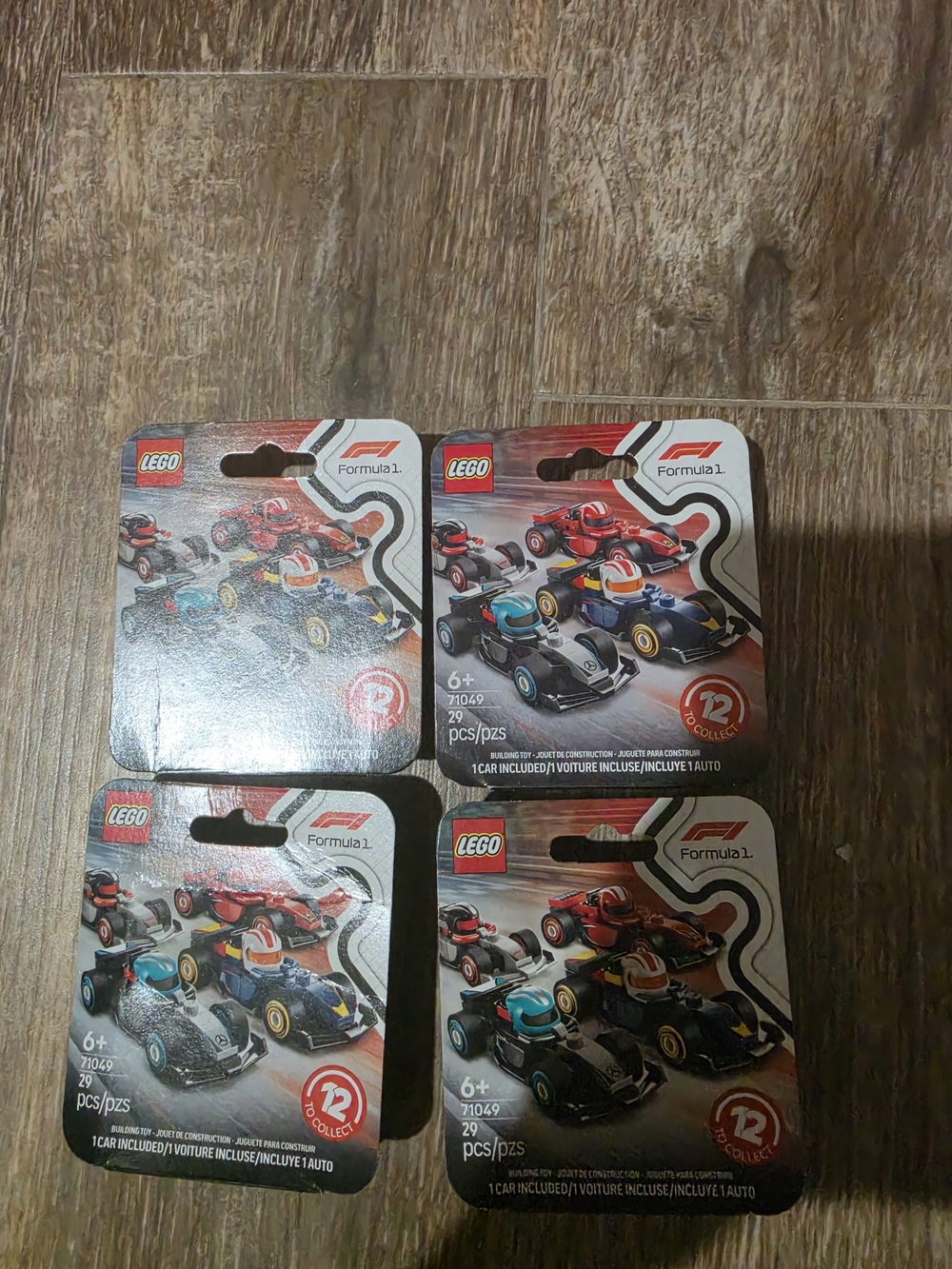Lego Formula 1 Mini Racer Pack - Bundle Of 4 Unopened